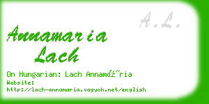 annamaria lach business card